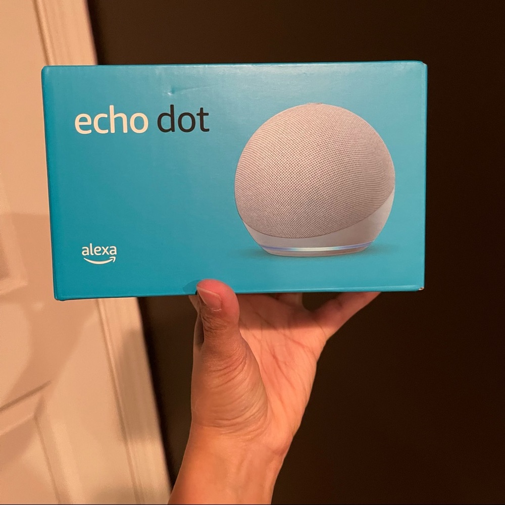 Brand new echo dot. Seal intact. Never opened.